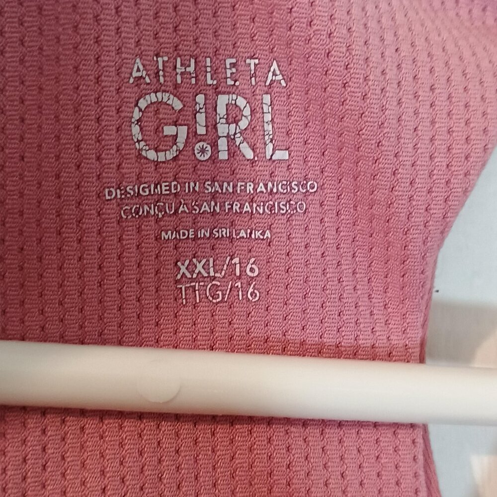 Athleta/Speed Racer Bra/Girls XXL 16/Aphrodite Pink/Sports - Picture 5 of 8